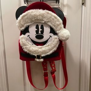 Santa Mickey Loungefly backpack